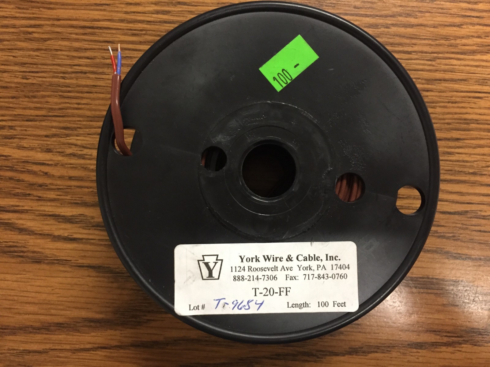 York Wire & Cable, Inc. Code T20FF Thermocouple Wire eBay