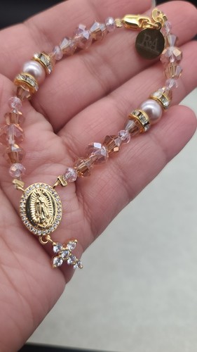 OUR LADY OF GUADALUPE BEADED BRACELET/ PULCERA DE LA VIRGEN DE GUADALUPE - Picture 5 of 7