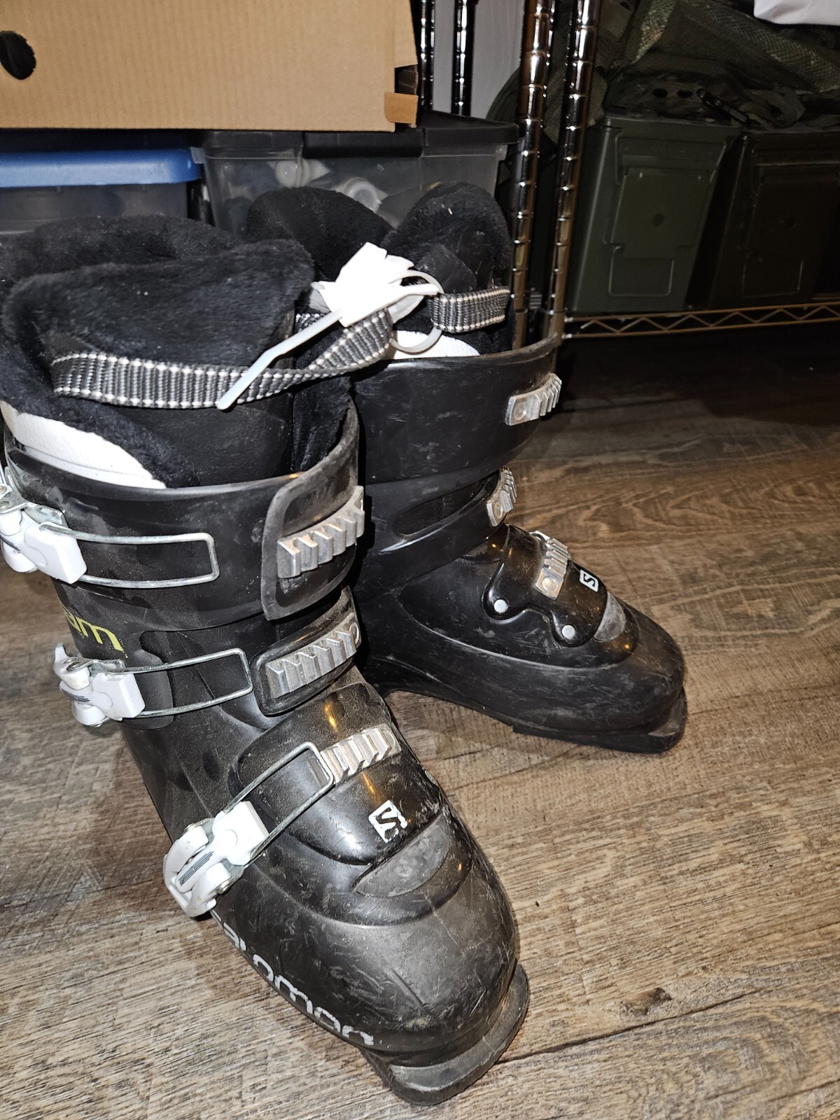 Scarponi da sci Salomon Team taglia 25 5 colore nero usati