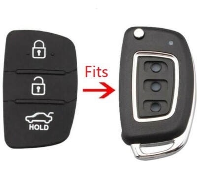 Hyundai 3 Tasten Ersatz Gummi Schlüsselblock für ix20 ix30 ix35 ix45 Fernbedienung Anhänger