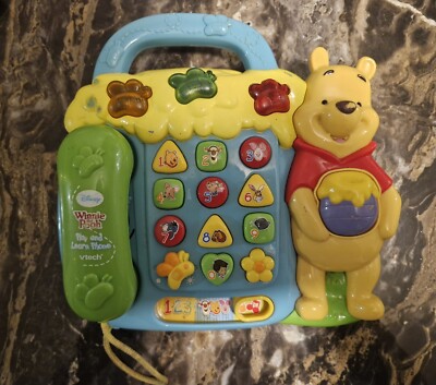 Vintage Winne Pooh V Tech Play And Learn Phone