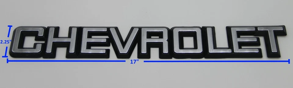 1981 - 1987 年雪佛兰皮卡车和西装外套尾门装饰面板徽章 — 第 2/4 张图片