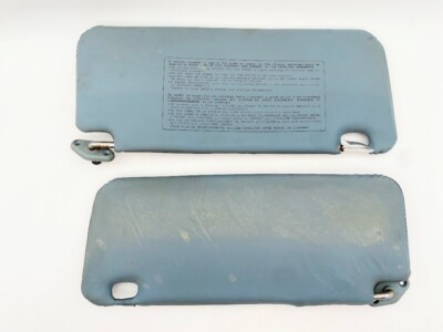 1980 - 1986 Nissan 720 Pickup OEM Sun Visor Visors Set Pair Both Blue/Black
