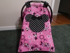 **MINNIE MOUSE**w/polka dots Handmade Baby Car Seat Canopy-Cover