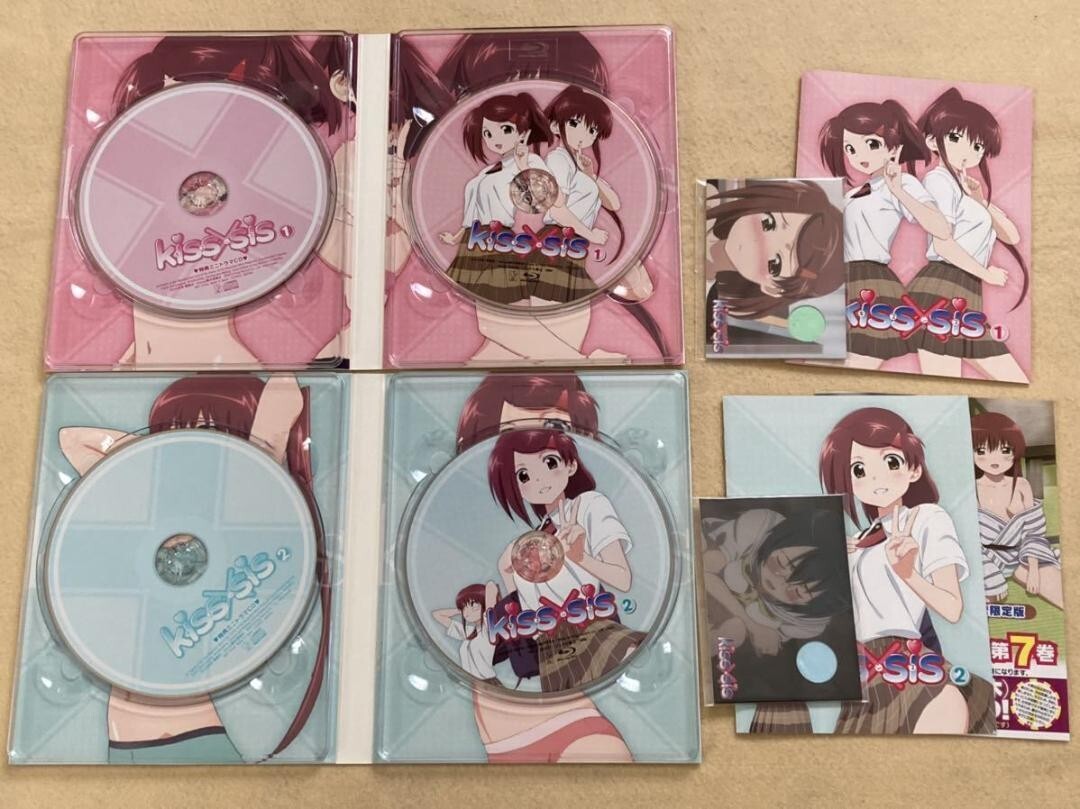 【※※※】[全4巻セット]kiss×sis 1～4(数量限定版)(Blu-ray Disc) 中古kiss×sis キスシス 全4巻セット [マーケットプレイス Blu-ray