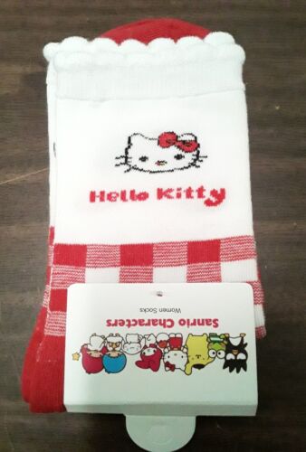 HELLO KITTY No Show Socks Sanrio '22 Gingham pattern
