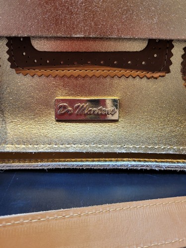 STUNNING!!! Dr Martens Gold/Tan 15 inch *Made in England* Satchel/Bag - Picture 2 of 24