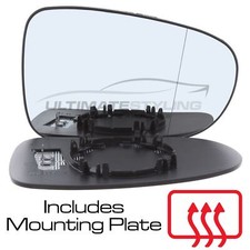 Wing Door Mirror Glass VW Sharan 1995-2000 Heated Convex Drivers Side Right Hand