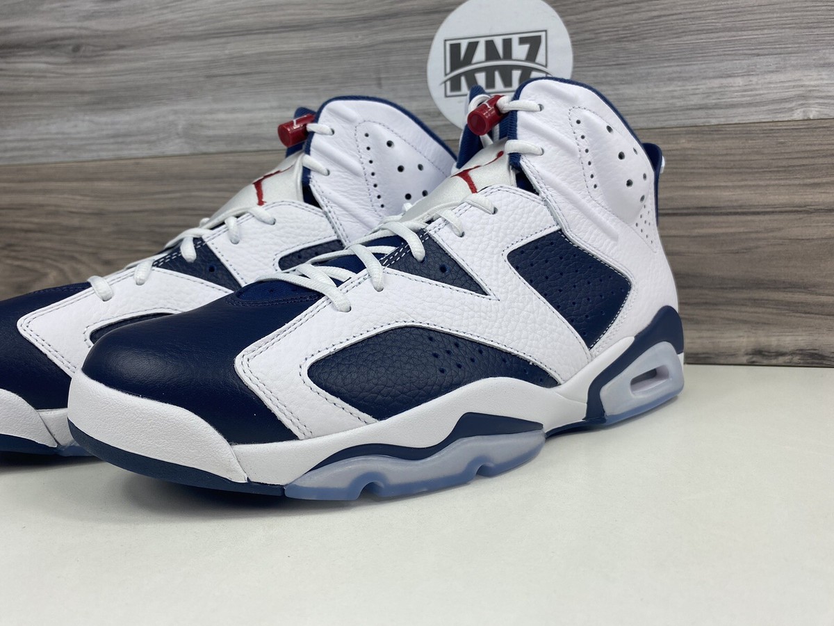 Nike Air Jordan 6 Retro White University Red Blue USA 'Olympic