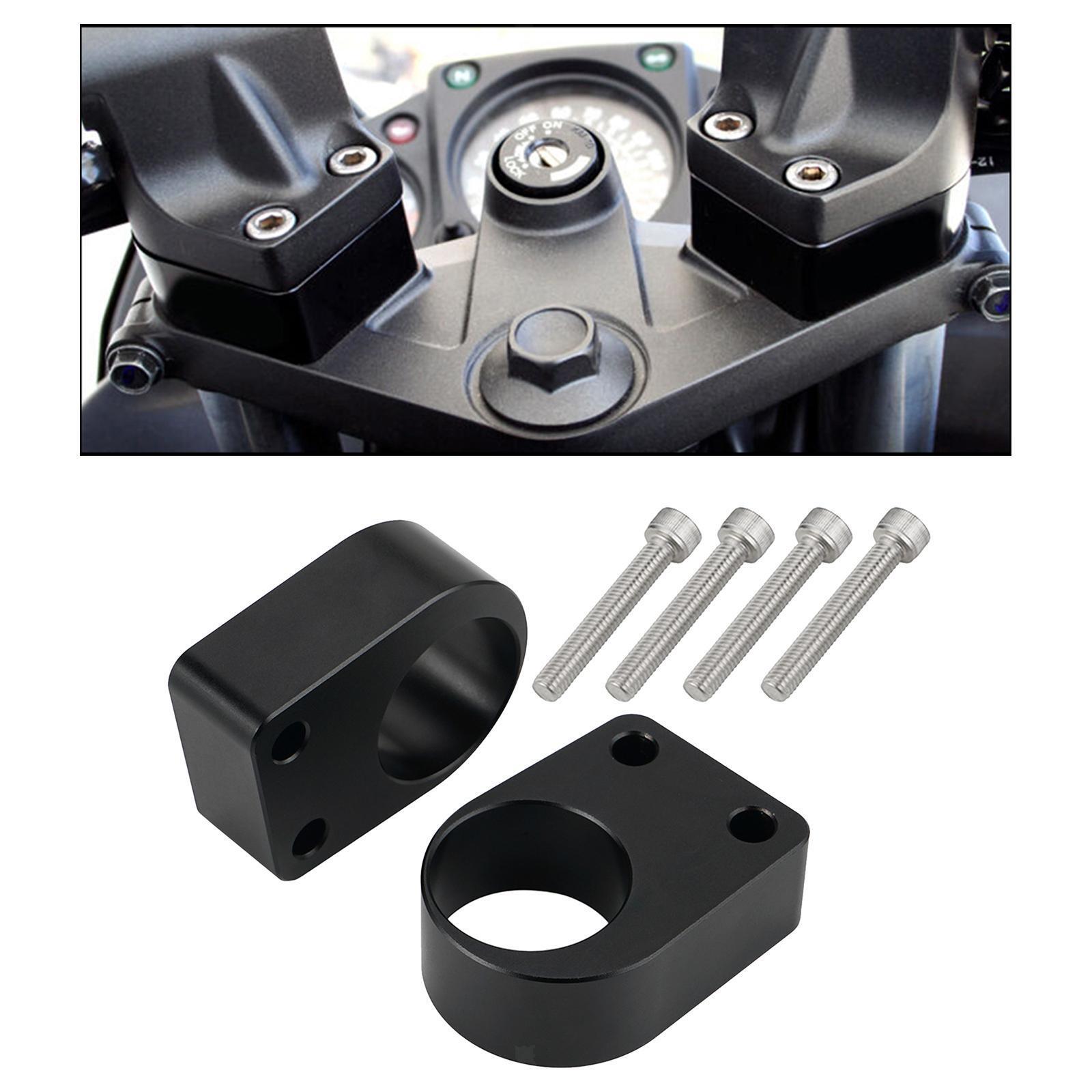 1 Set Aluminum Motorcycle Handlebar Risers Clamp Kit for Kawasaki EX250 ...