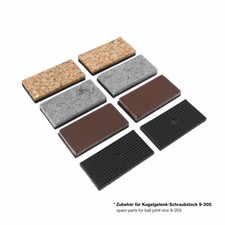 Schraubstock Ersatzbacken Set 50 mm  Filz Kork Leder zum Aufkleben Schonbacken