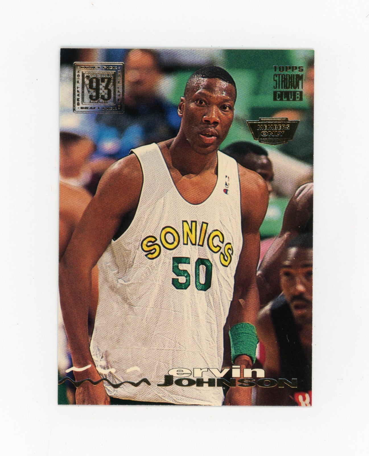EARVIN JOHNSON 1993-94 Stadium Club Members Only Rc #36 Seattle Supersonics