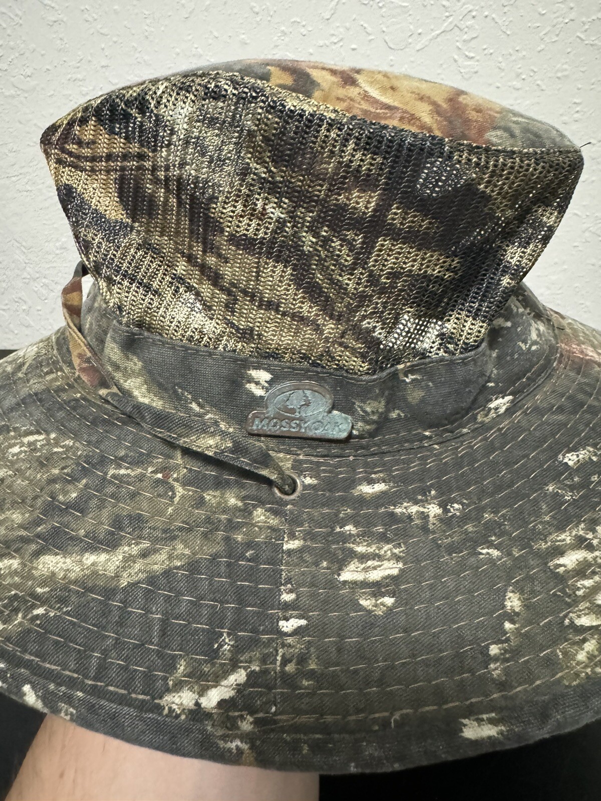 Mossy Oak Camo Safari Breather Hat Wide Brimmed Size Large