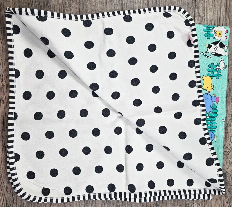 Винтажное новое винтажное одеяло для девочки Gymboree Sweet Blossom Farm корова - Изображение 4 из 4