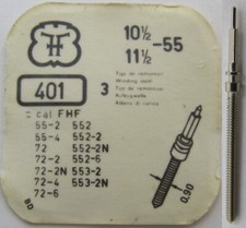 FHF 55 72 725 729 551 552  ... watch parts winding stem 401 x1 tap 10