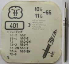FHF 55 72 725 729 551 552 + ...  watch parts winding stem #401 x1 tap 10