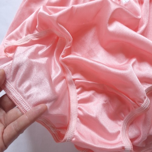 6 Orange Nylon Underwear Panties Women Light Silky Soft Briefs High Waist30-36"L - Picture 8 of 11