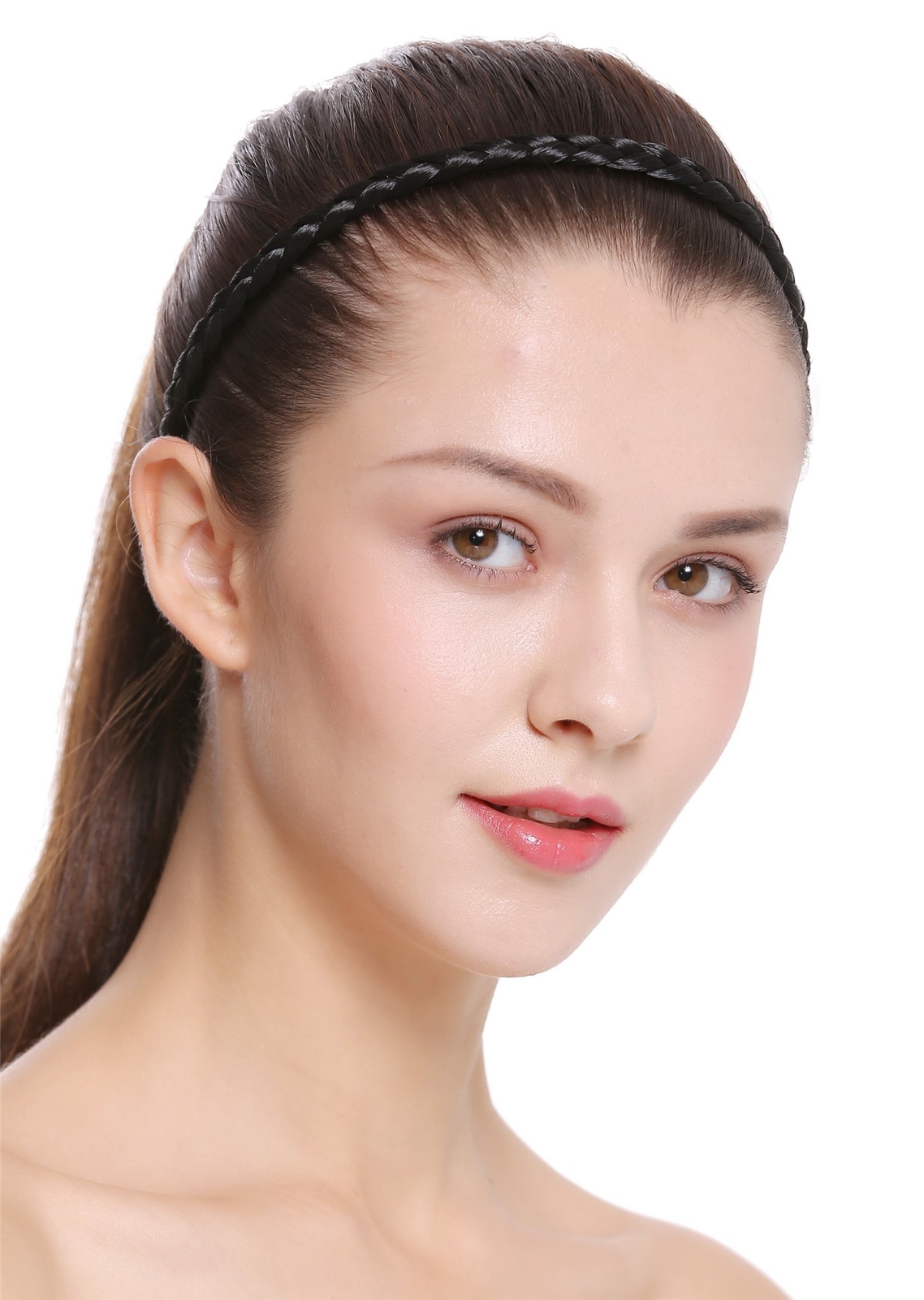 Braided Hairband Hairband Traditional Deep Black Tracht CXT-009-001