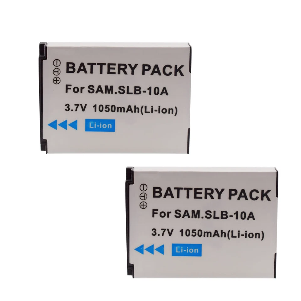 2x Batería SLB-10A + Cargador SLIM para Samsung PL50 PL60 PL85 PL610 L100 L110 TL9 Foto 4 de 4