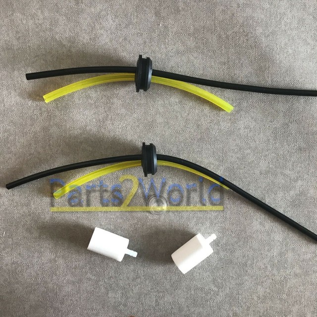 2X Pipe Complete Fuel Line Fuel Tank Grommet for Redmax Leaf Blowers