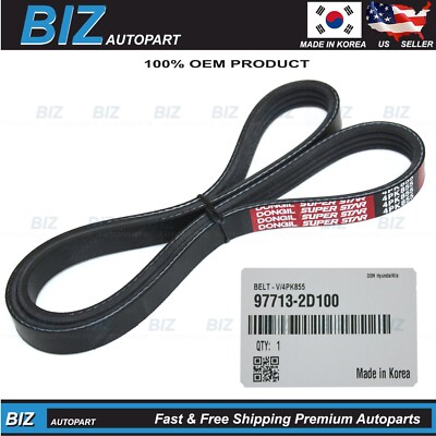  OEM  V-Belt for 2010-2011 KIA Soul 2001-2012 Elantra Tiburon OE # 97713-2D100