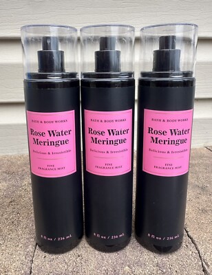 Bath Body Works Rose Water Meringue Fragrance Mist spray perfume