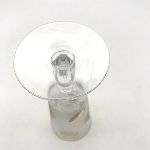 Vintage Libbey Golden Foliage Leaf Design Pilsner Beer Glass Barware - Picture 6 of 10