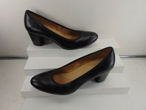 Naturalizer (Naomi) BLACK SOFT MID HEEL 