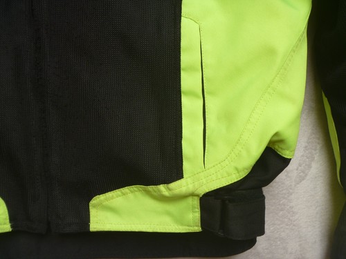 Pilot Moto Sports Motorcycle Jacket Men's Size L Yellow Black Reflective Mesh - Picture 7 of 22