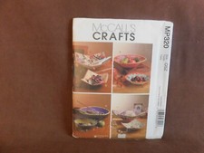 McCalls Crafts Fabric Bowls Uncut Pattern P320