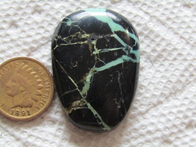 Ribbon Boulder Turquoise Cab 54 carat Cabochon Royston Number 8 Pilot Mountain