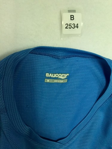 Saucony Blue Size M Adult Logo Casual Polyester Sports Womens Graphic T-Shirt - Picture 2 of 10