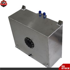 Aluminum 20 Gallon Lightweight Polished Race Drift Fuel Cell Tank Level Sender