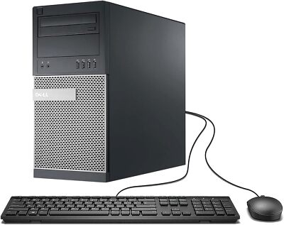 Dell Desktop Computer Tower PC i7, up to 32GB RAM, 4TB SSD, Windows 10 Pro, WIFI