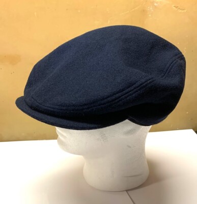 Newsboy Cabbie Golf Hat Cap Navy Blue One Size L/XL
