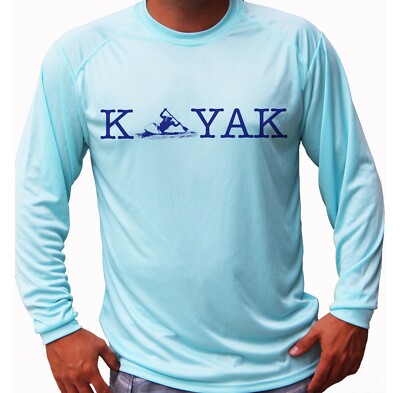 River Life Kayak Rafting Long Sleeve UPF 30 T-Shirt Sport Boat UV Protection
