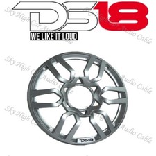 DS18 PRO Universal 10" Inch Plastic Speaker Grill Cover Silver Set of 2