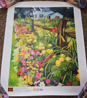 Limited Edition Giclee International Galleries Shannon Kincaid Garden Cottage