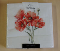 20 Servietten Klatschmohn 1 Packung Ovp Motivservietten Blumen Mohn Poppy 1/4 Fa