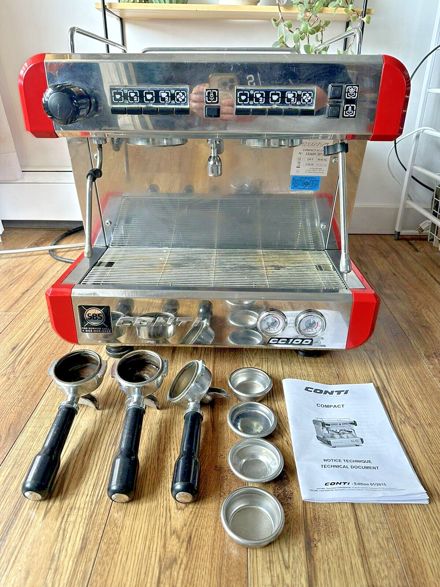 Conti CC100 Compact Tall Cup Group Commercial Espresso Machine Coffee CC  100