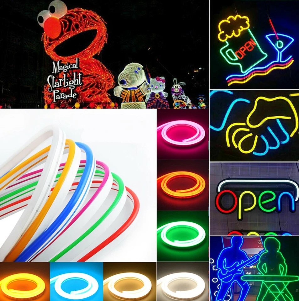 Striscia strip led neon Bobina flex 5 metri dc12v esterno ip65 modellabile - Immagine 2 di 4