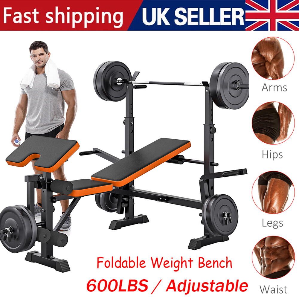 Foldable Weight Bench Multi Press Workout Sit Up Leg Extension