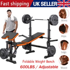 Foldable Weight Bench Multi Press Workout Sit Up Leg Extension Home Gym Fitness
