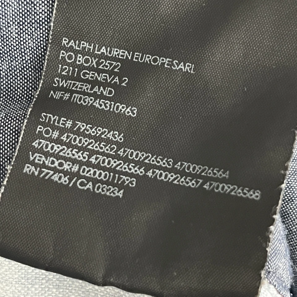 Club Monaco Maddox Fit Baby Ice Blue Zip Closure Cotton-Linen Blend 7" Mens 30 - Image 4 of 4