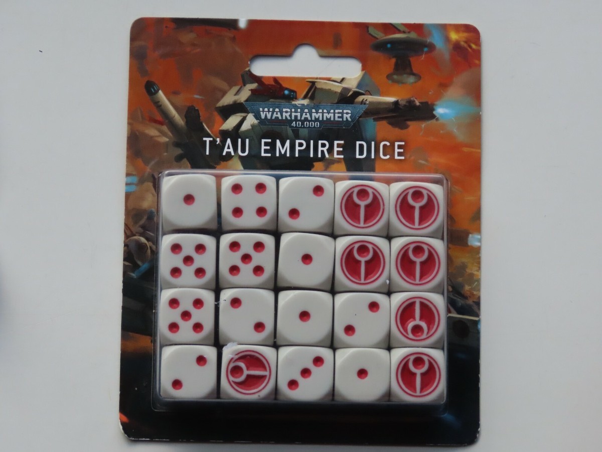 Games Workshop Warhammer 40k Tau Empire Dice 2022 BNIB New WH40K