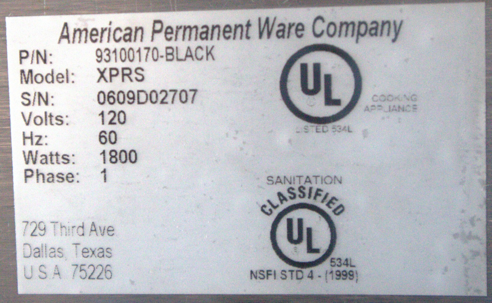 APW AT EXPRESS Conveyor Toaster eBay