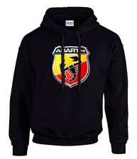 Abarth Fiat Logo car Hooded Kapuzenpullover Schwarz -3800 -SW