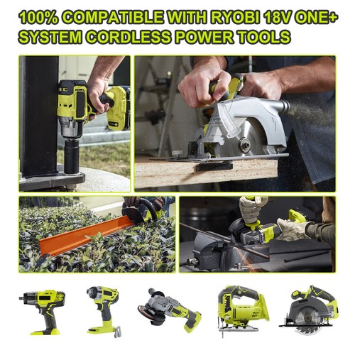 Für Ryobi P108 Akku 18V 8,0Ah 12Ah Lithium One Plus RB18L50 Batterie / Ladegerät - Afbeelding 3 van 38