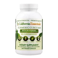 Turmeric Curcumin with Bioperine 1825mg Max Absorption (240 Capsules)