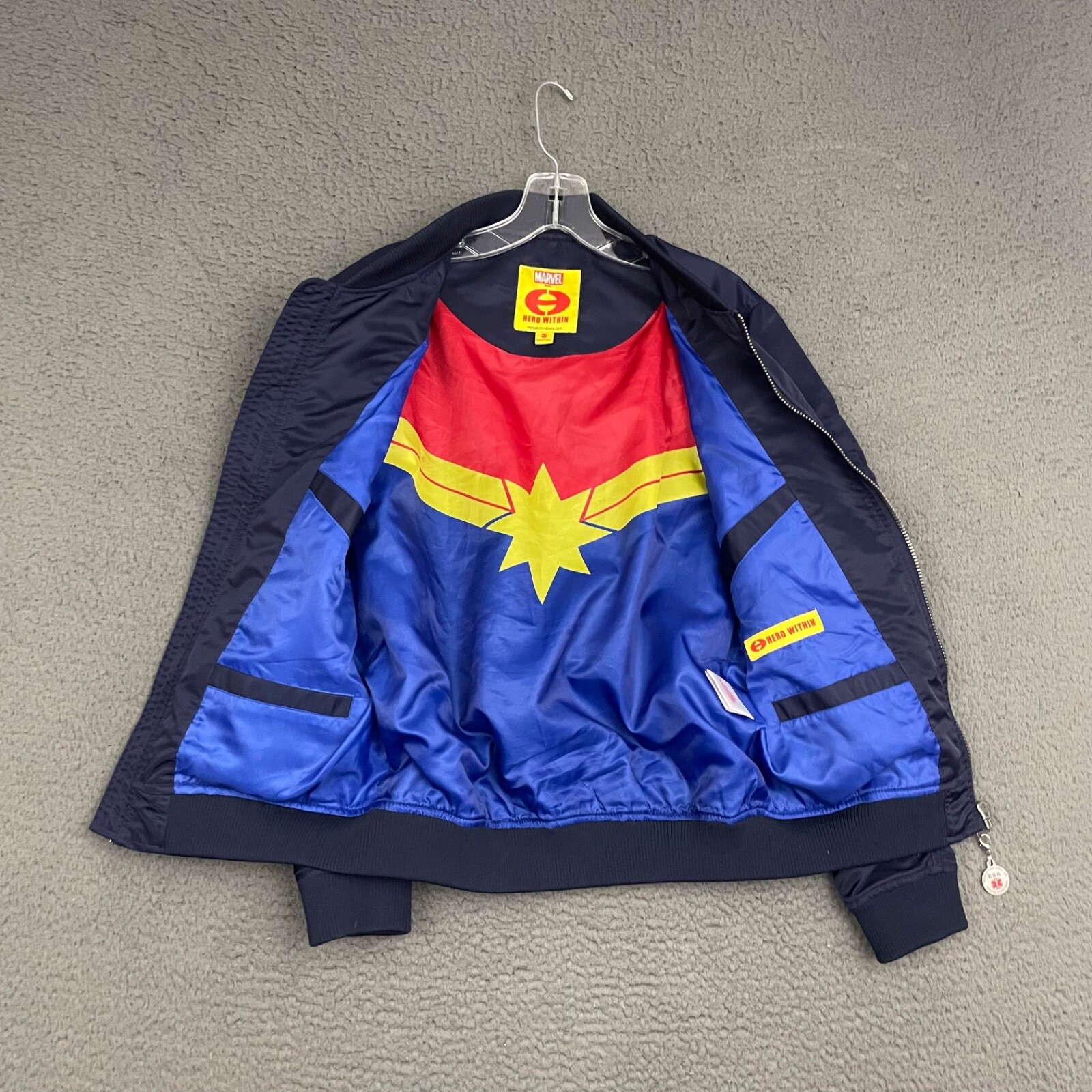Hero Within Captain Marvel Flight Jacket Carol Da… - image 11
